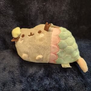 Gund Pusheen The Cat Cute Pink and Green Mermaid Plush